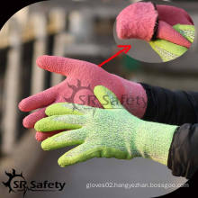 SRSAFETY winter use gloves,latex foam for gloves latex gloves china manufacturer